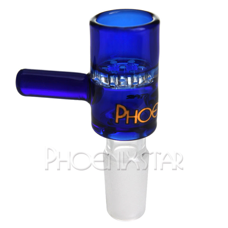Slide Bowl For Bong 14mm- Phoenix Star Slide Bowl Snowflake Screen