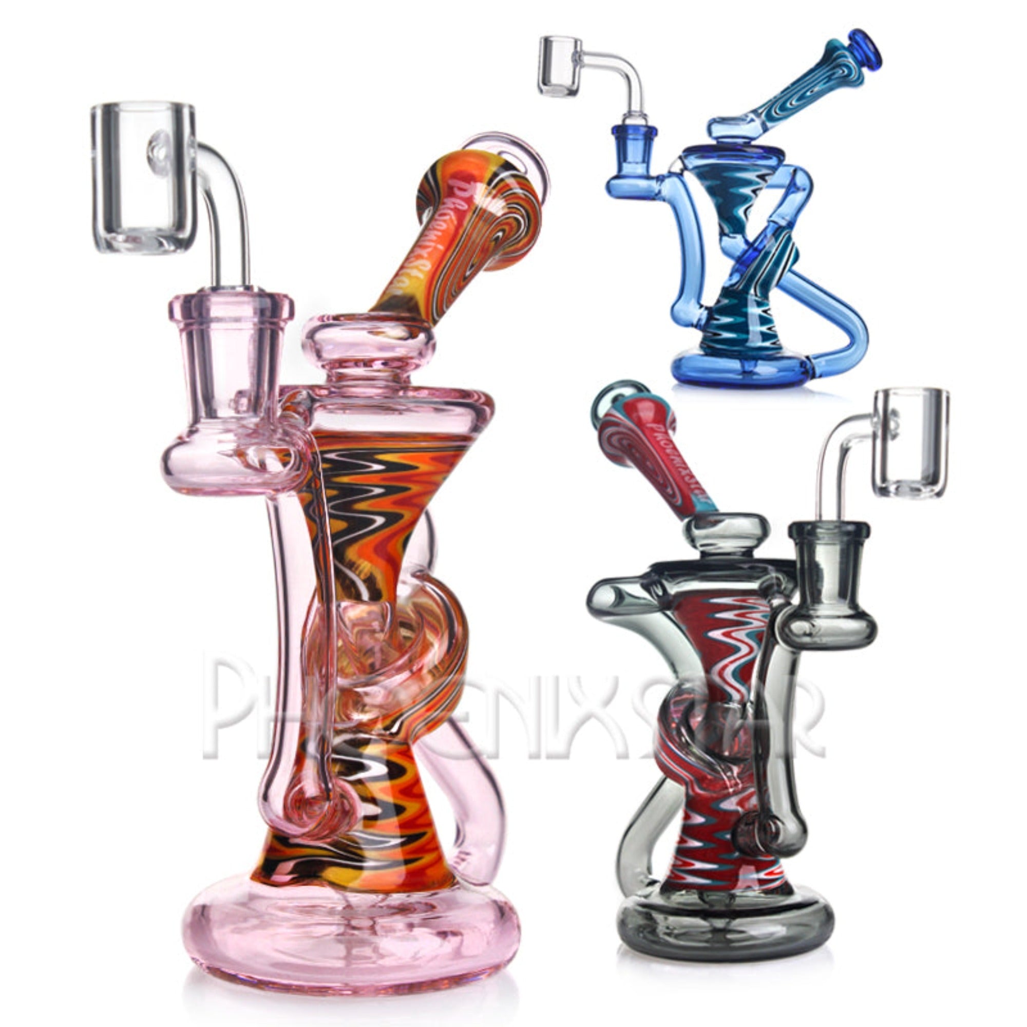 recycler bong dab rig phoenix star bong mini bong dab rig quartz banger
