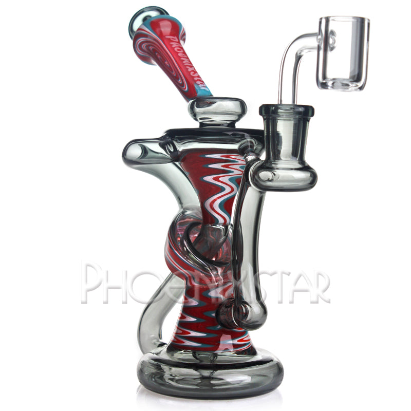 Recycler Bong Dab Rig American Glass 7"