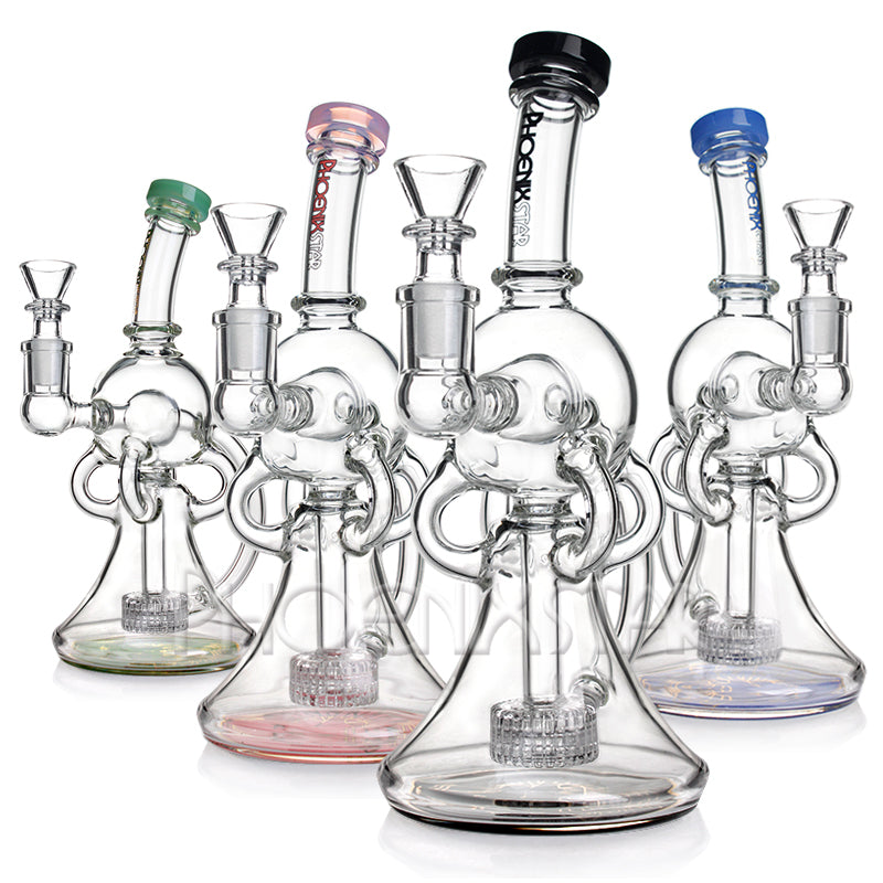Recycler Bong 9" Dab Rig Phoenix Star