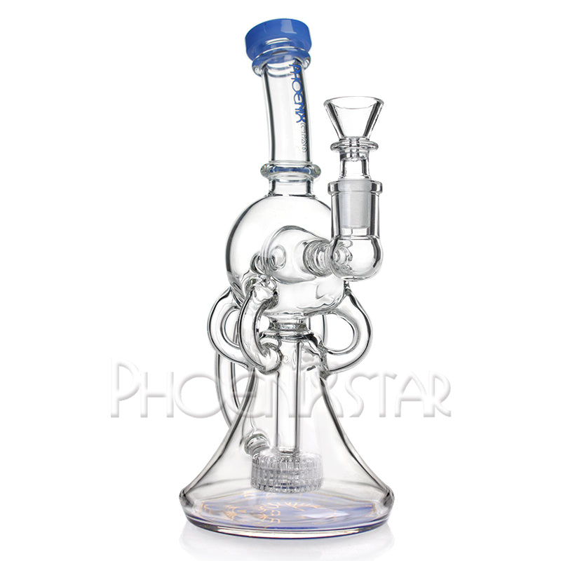 Recycler Bong 9" Dab Rig Phoenix Star
