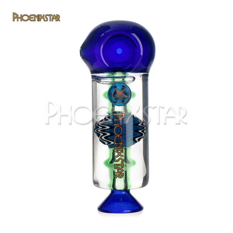 Freezable Pipe Wig Wag 5" Phoenix Star Glycerin Pipe Bowl Pipe
