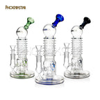 Recycler Bong Matrix & Honeycomb Perc Phoenix Star 11"