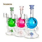 Freezable Bong  - Dab Rig Recycler 8" Phoenix Star