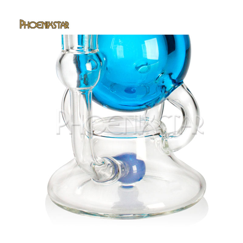 Freezable Bong  - Dab Rig Recycler 8" Phoenix Star