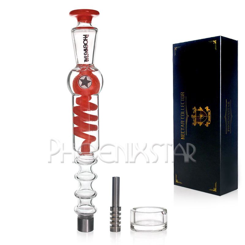 Nectar Collector Freezable Glycerin Bong Coil Phoenix Star