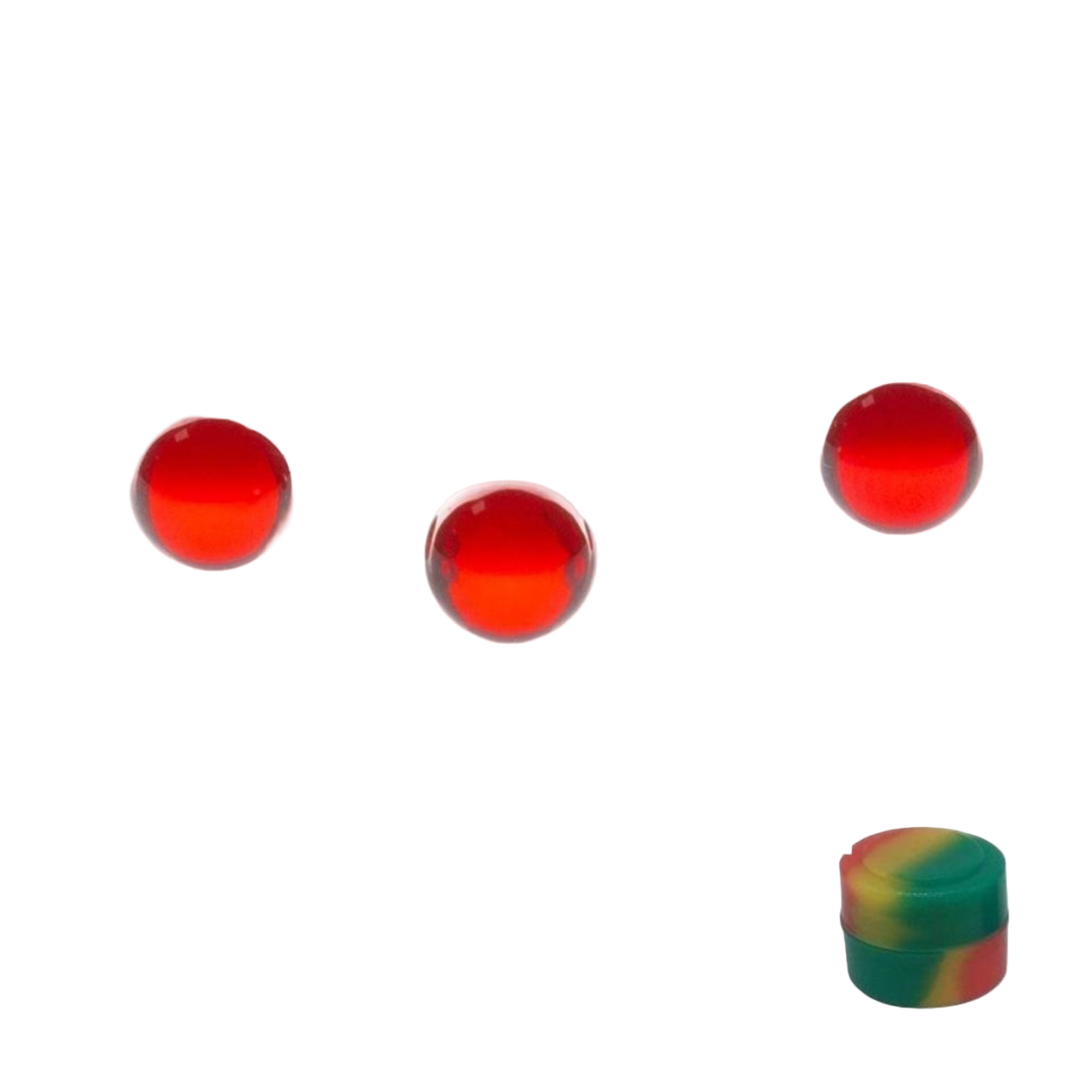 Terp Pearls Banger Balls + 2 ml Silicone Container Ruby Red 3 PACK