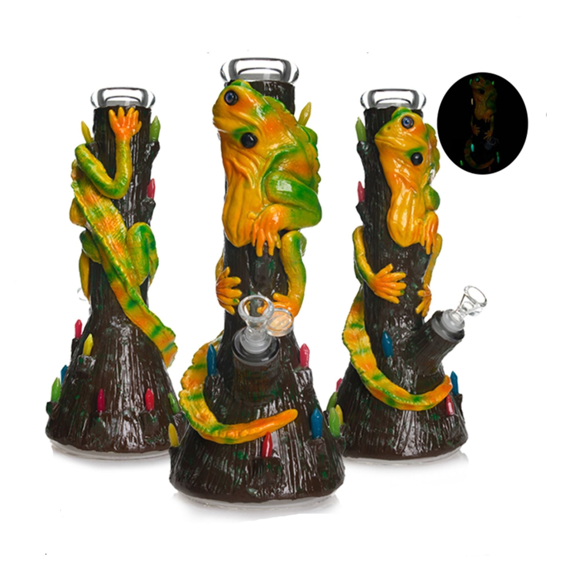 bong-glow-in dark lizard bong