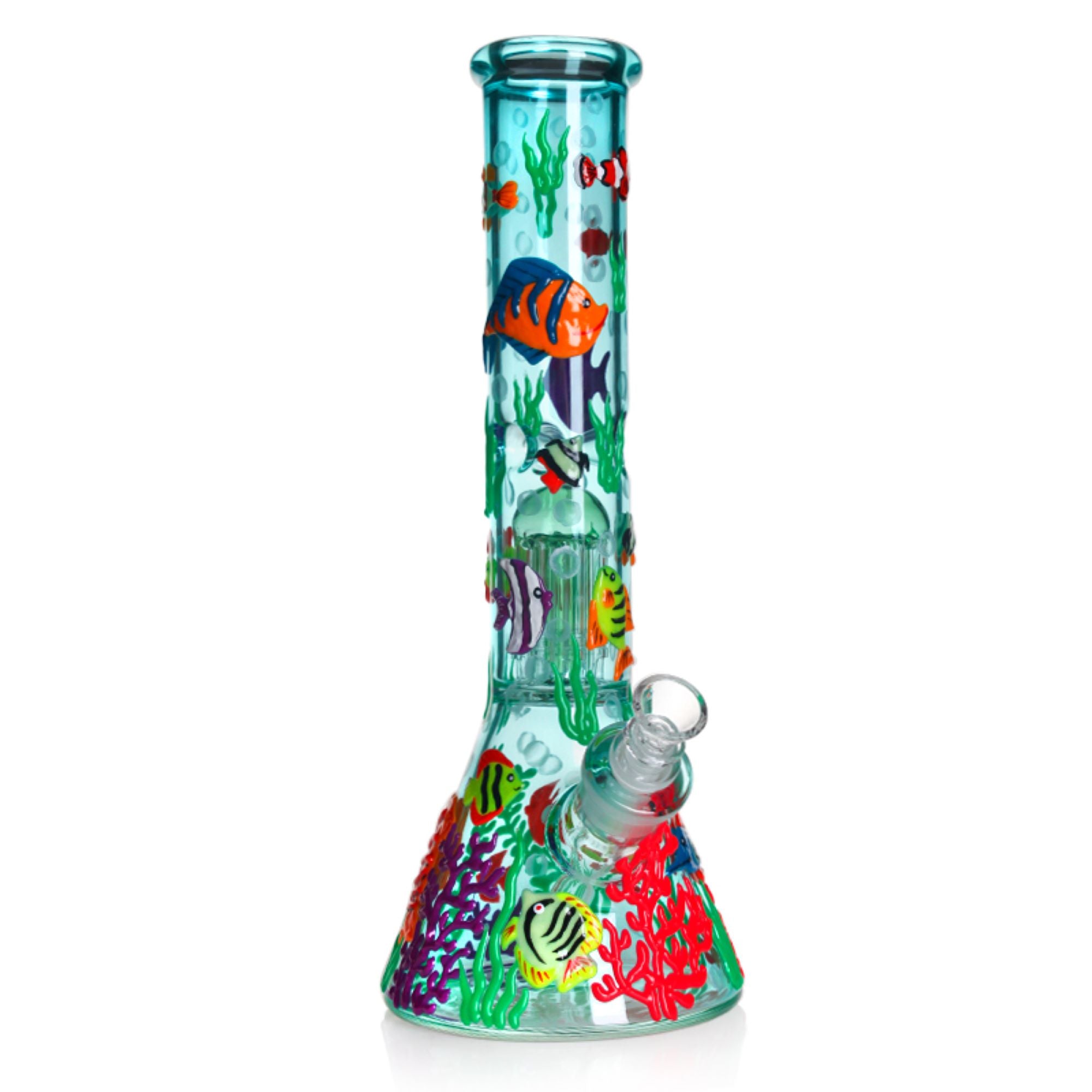 bong glow in dark fish under sea bong