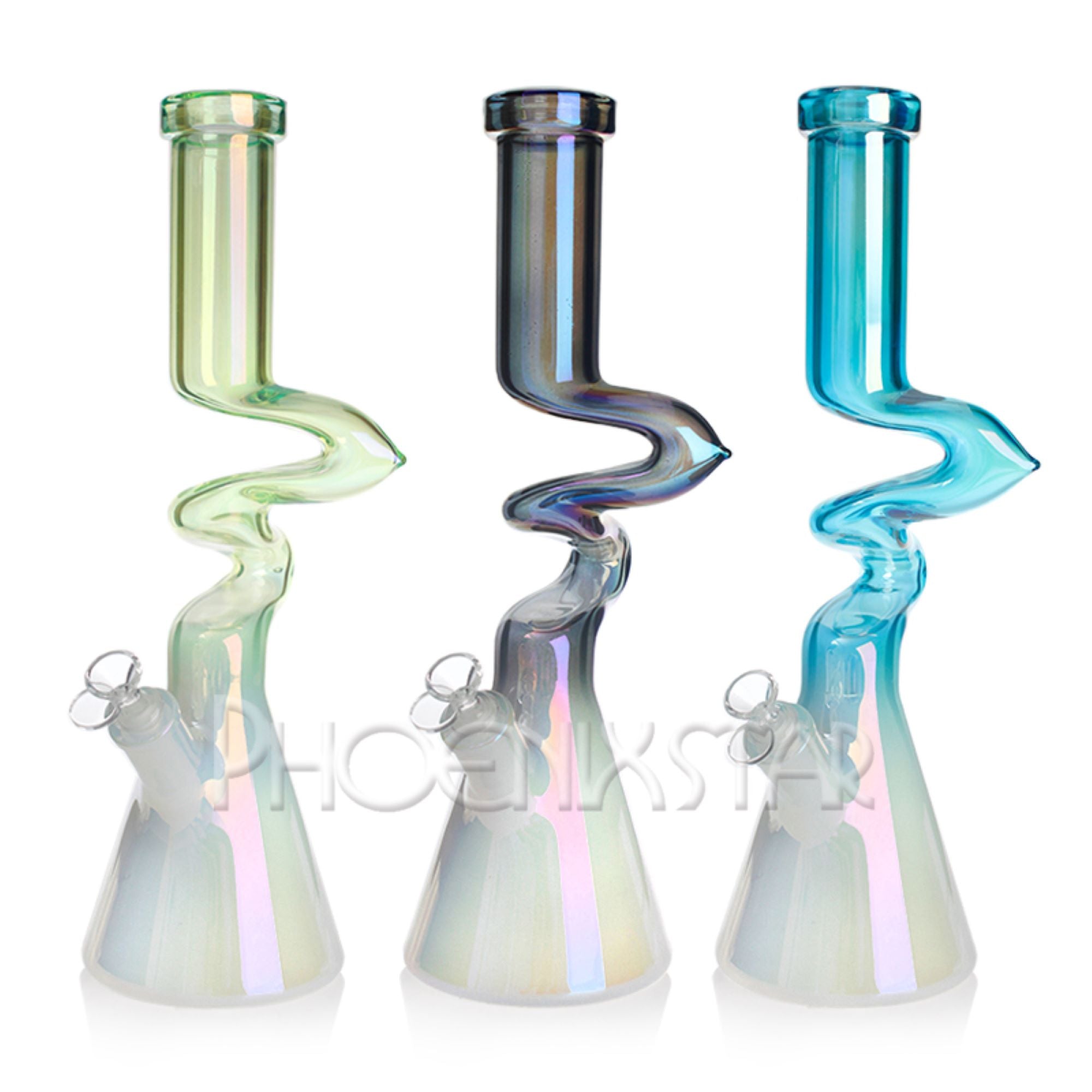 Bong - Zig Zag Holographic 17" Phoenix Star Bong