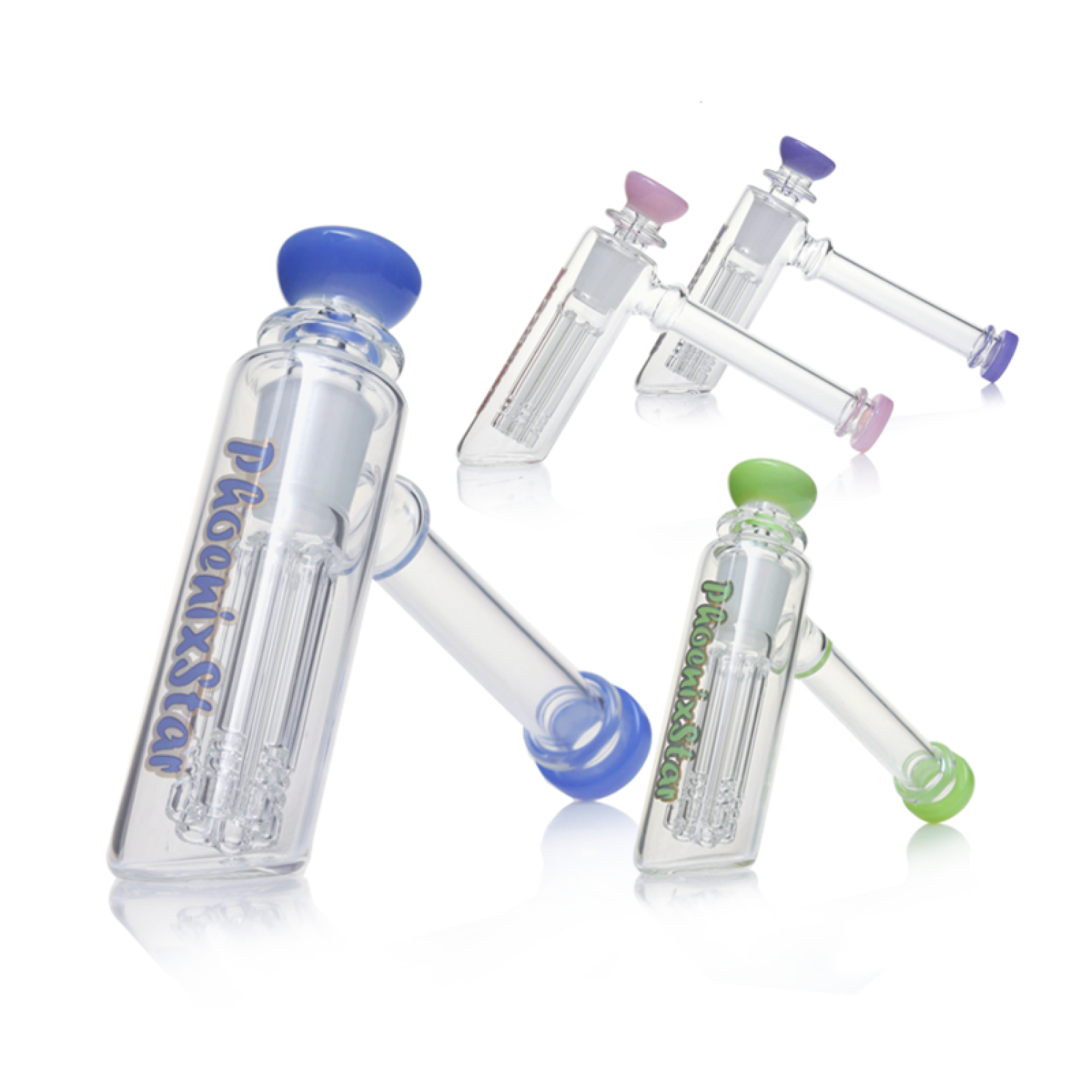 bubbler bong 6 arm perc phoenix star