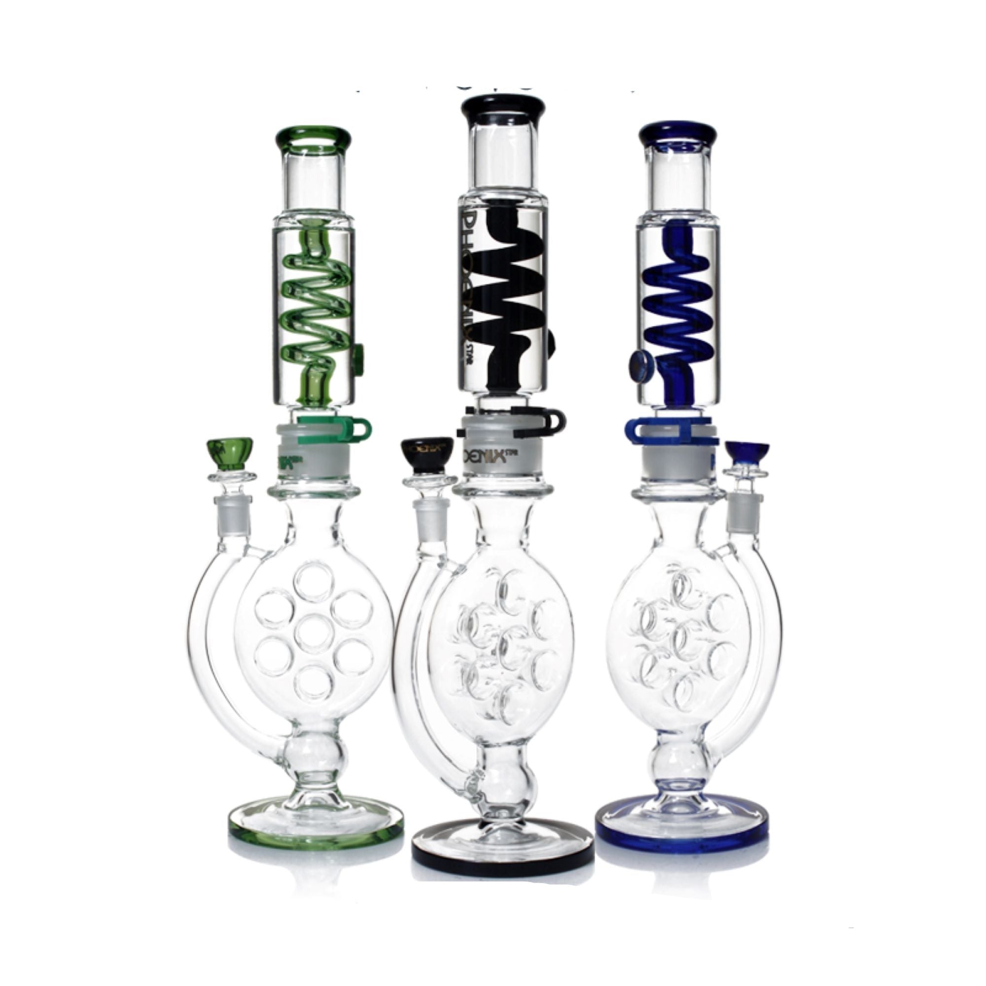 freezable bong glycerin bong phoenix star swiss perc