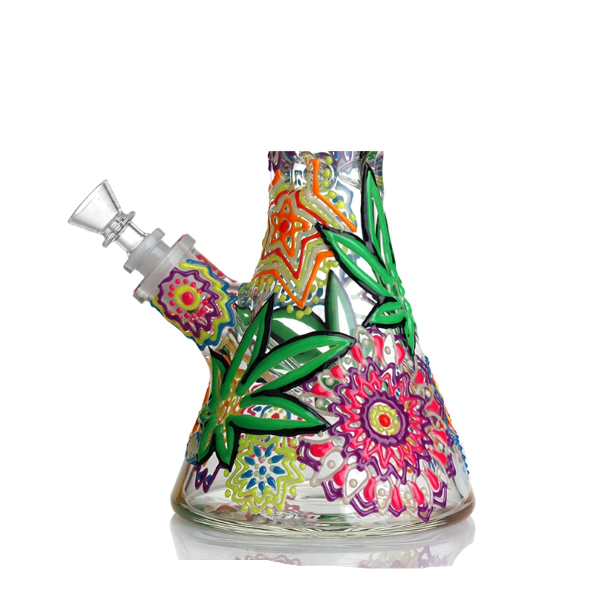 Bong Botanical Pipe Mushroom Bong 13" Glow IN Dark