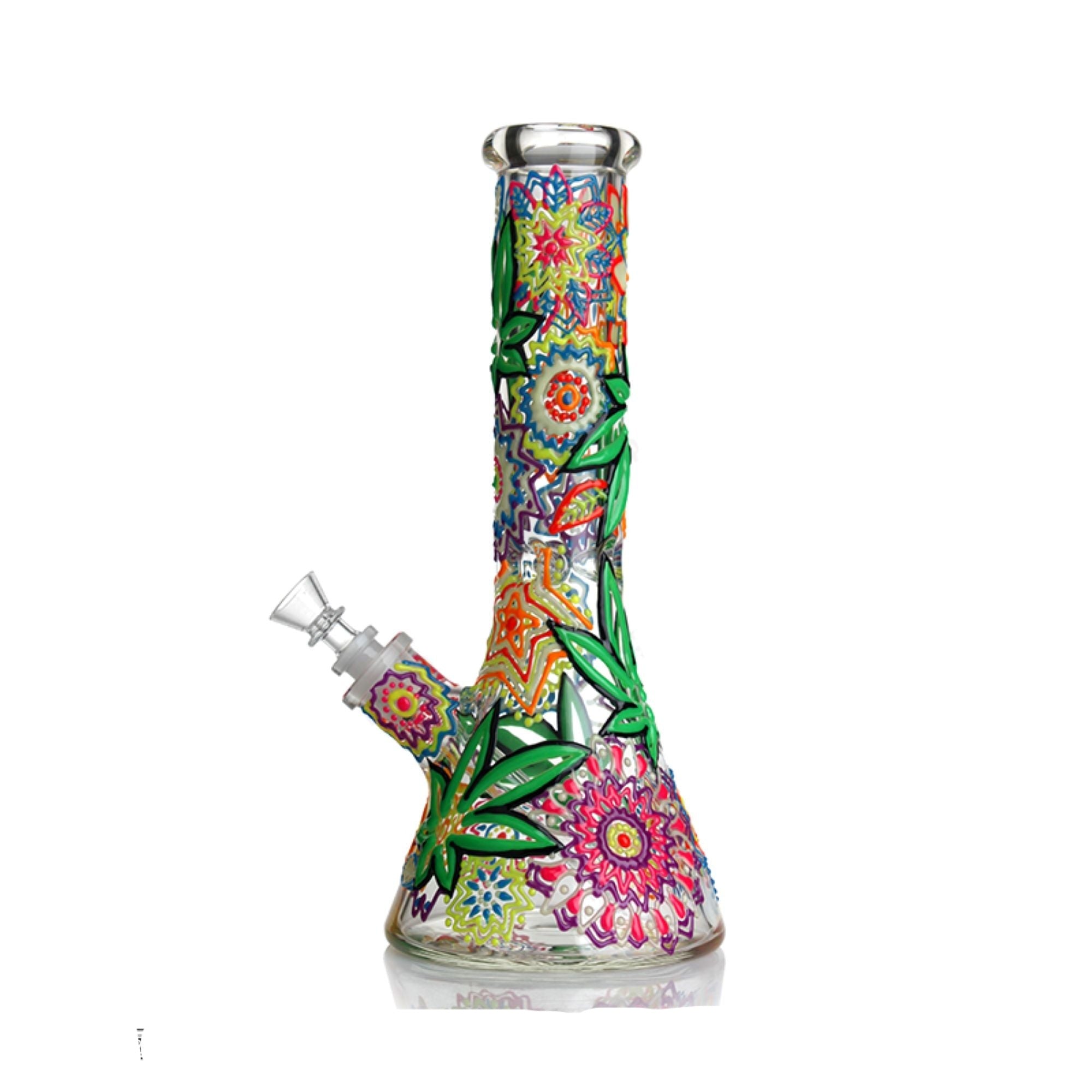 Bong Botanical Pipe Mushroom Bong 13" Glow IN Dark