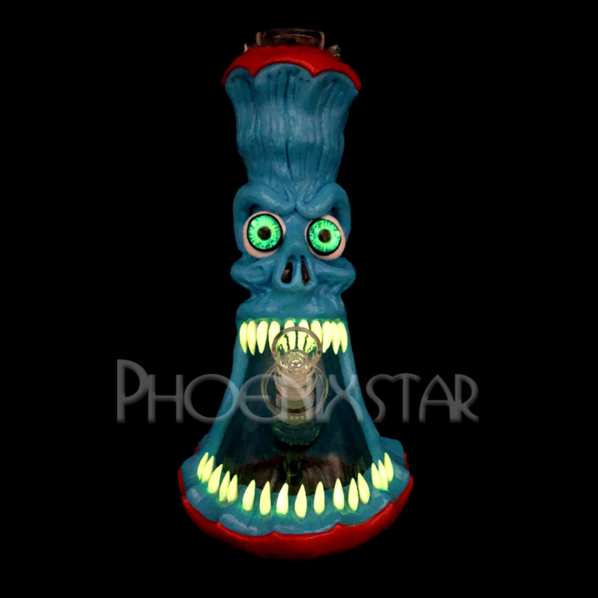 Monster Bong Glow In Dark 13" Phoenix Star
