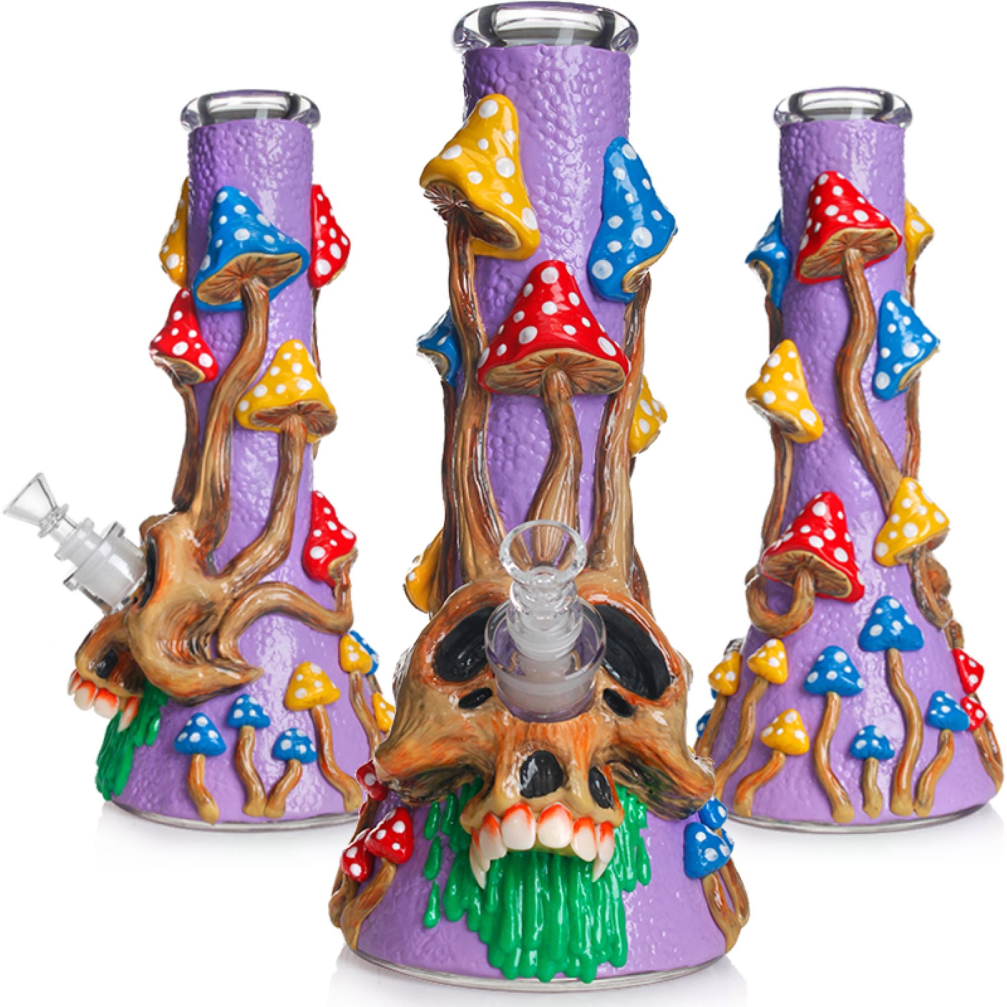mushroom bong skull and mushroom bong 3d bong