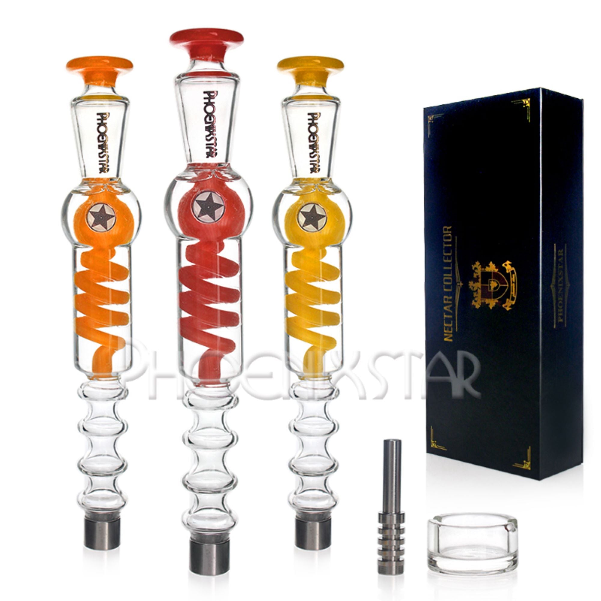 Nectar Collector Freezable Glycerin Bong Coil Phoenix Star