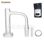 quartz banger terp marbles sand blasted 14mm 90 degree