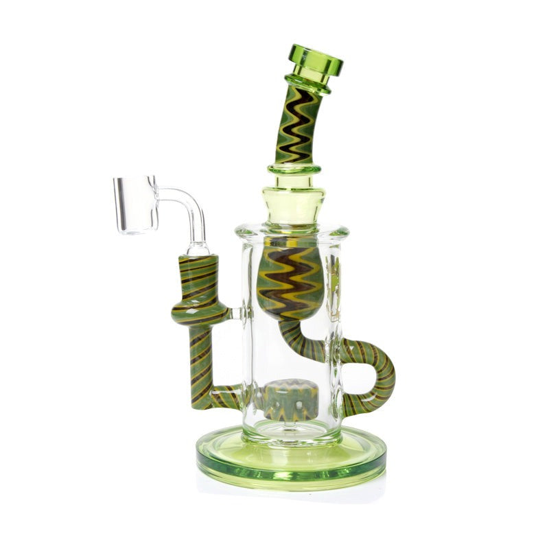 Recycler Bong Dab Rig 9" American Glass Bong