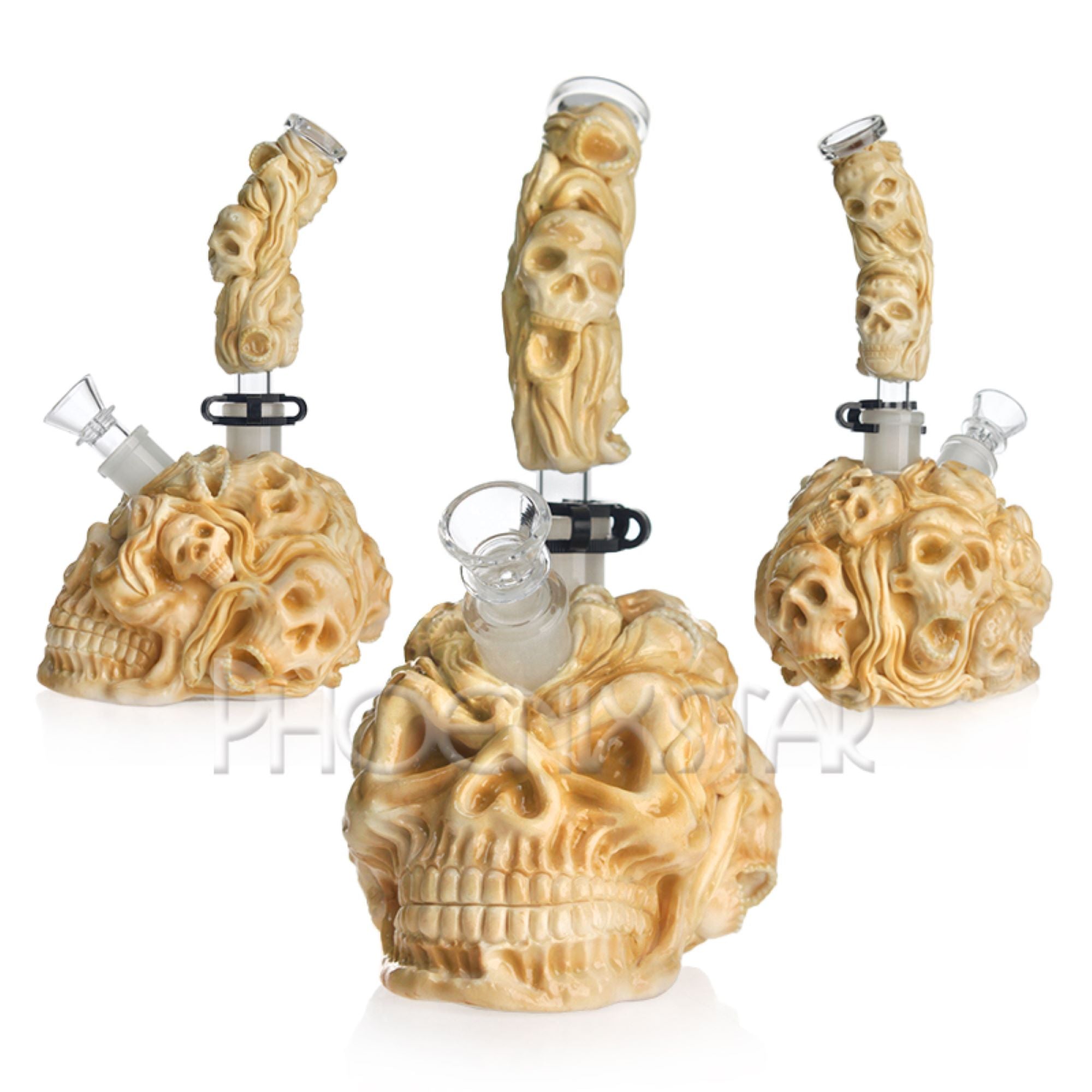 Monster Bong Skulls 3d Bong 11" Phoenix Star Bong