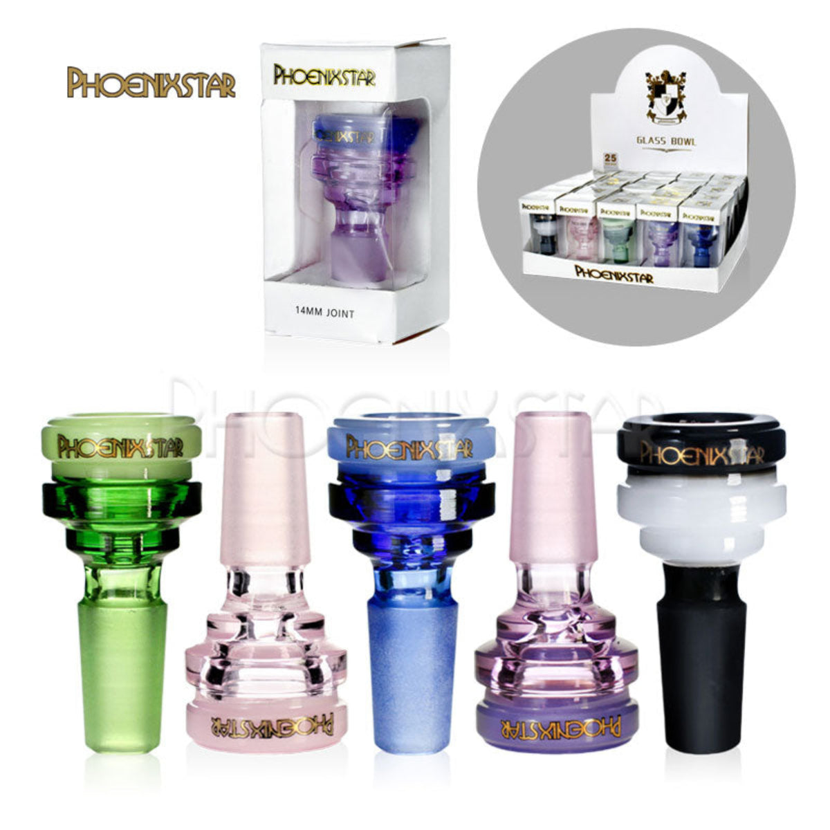 slide bowl for bong 14mm male 