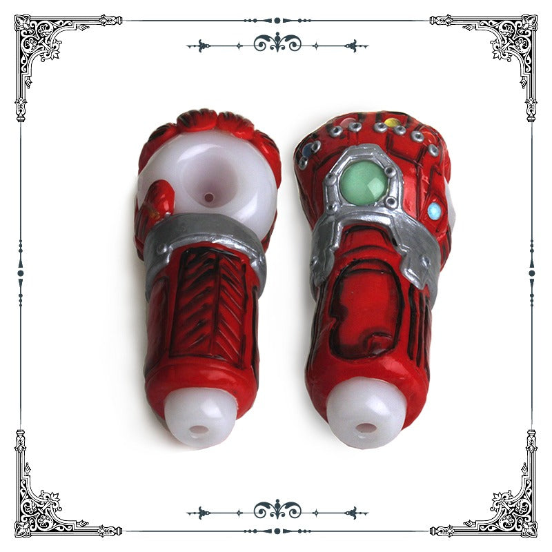 Infinity Gauntlet Pipe Red Hand Pipe Spoon Bowl