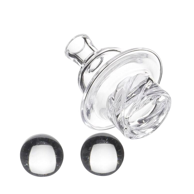 Carb Cap UFO Style Vortex Cyclone Air Groves + 2 Glow Terp Pearls