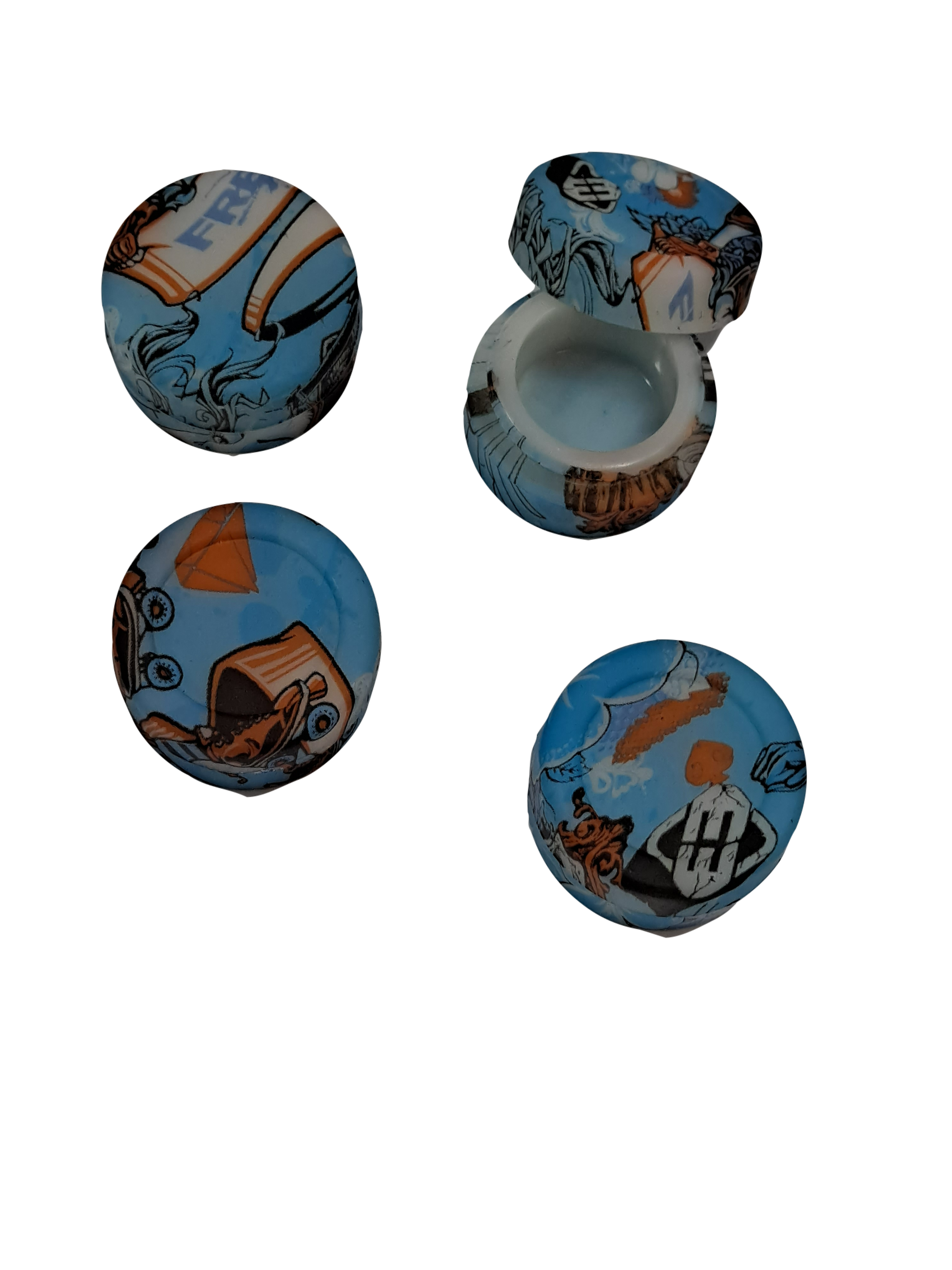 4x 5 ml Silicone Dab Containers