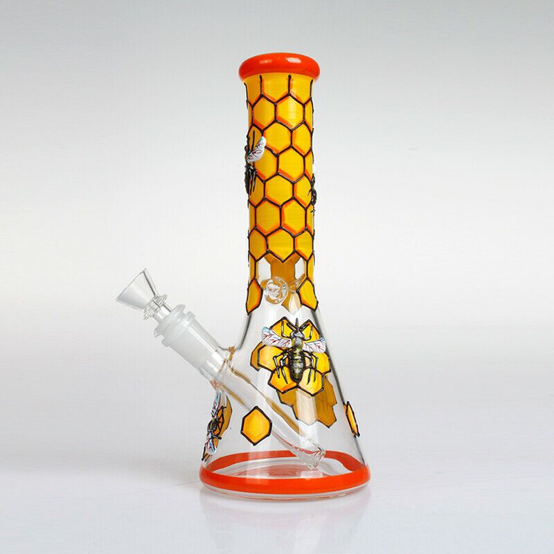 bong honeybee bong beaker bong 7mm thick glass 12 inch bong bee 