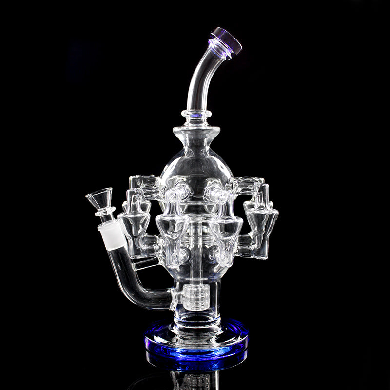 Glass Recycler Bong Octopus 11" Rig Water Pipe