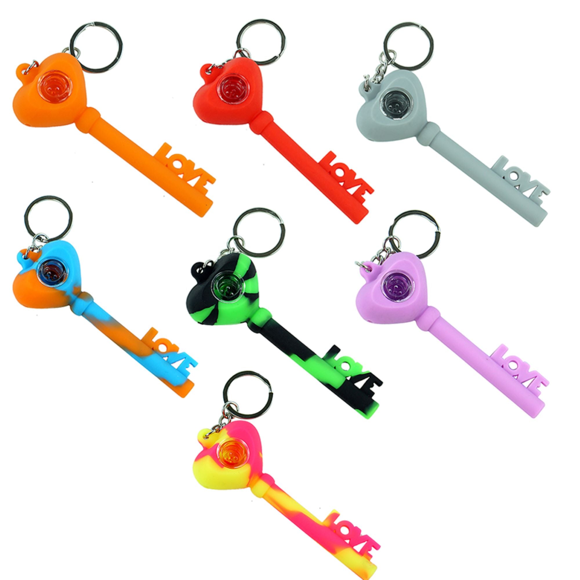 Silicone Pipe Keychain Pipe