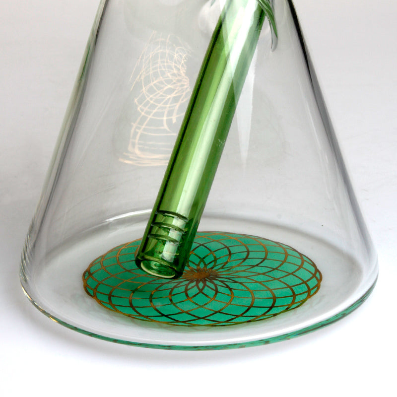 Freezable Bong 14" Triple Coil Phoenix Star