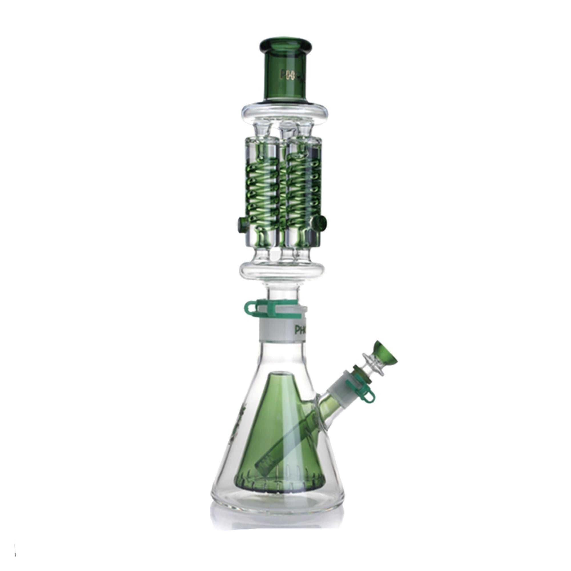 Bong Freezable Glycerin Triple Coil 16" Phoenix Star Glycerin Bong
