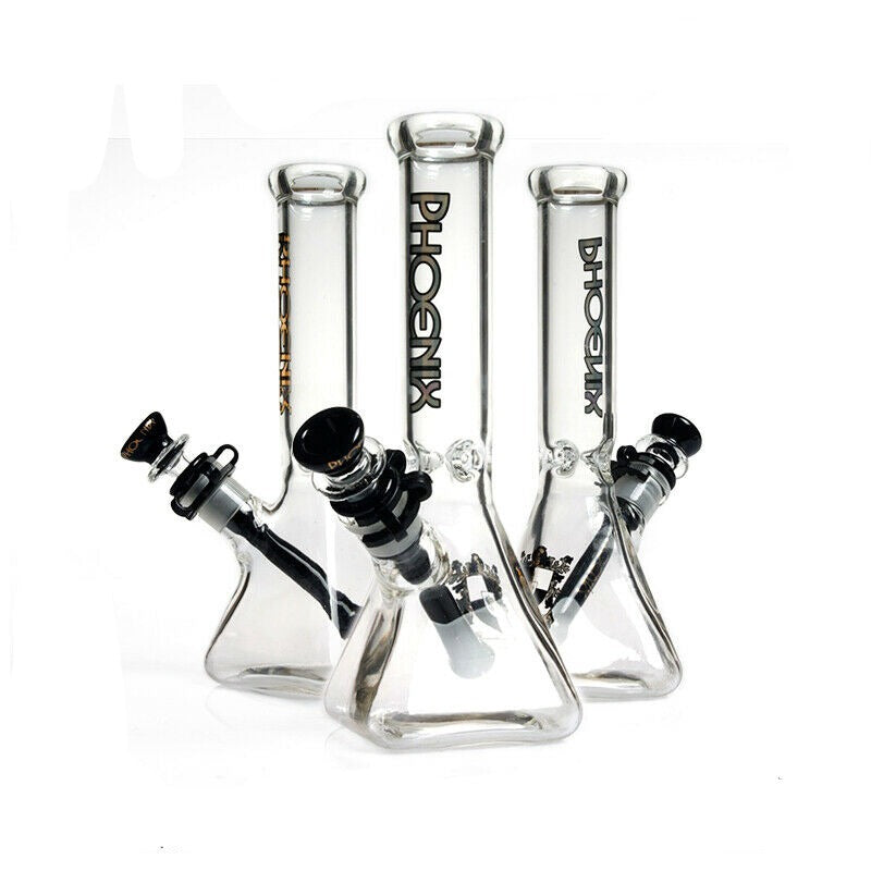 Phoenix Bong 10" Square Bottom 7mm Thick