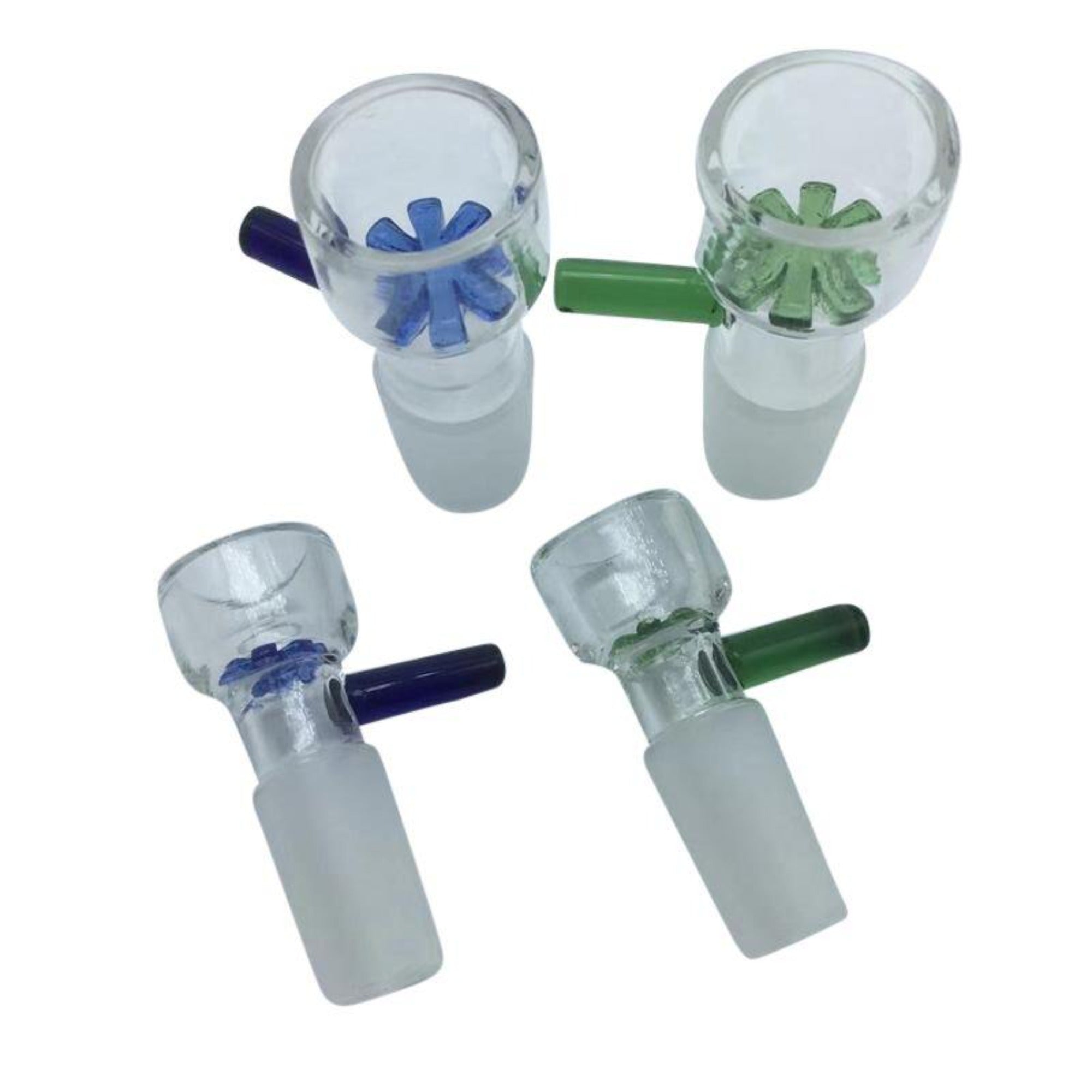 Bowl for Bong w Snowflake Honeycomb Ashcatcher 14mm 18mm Male