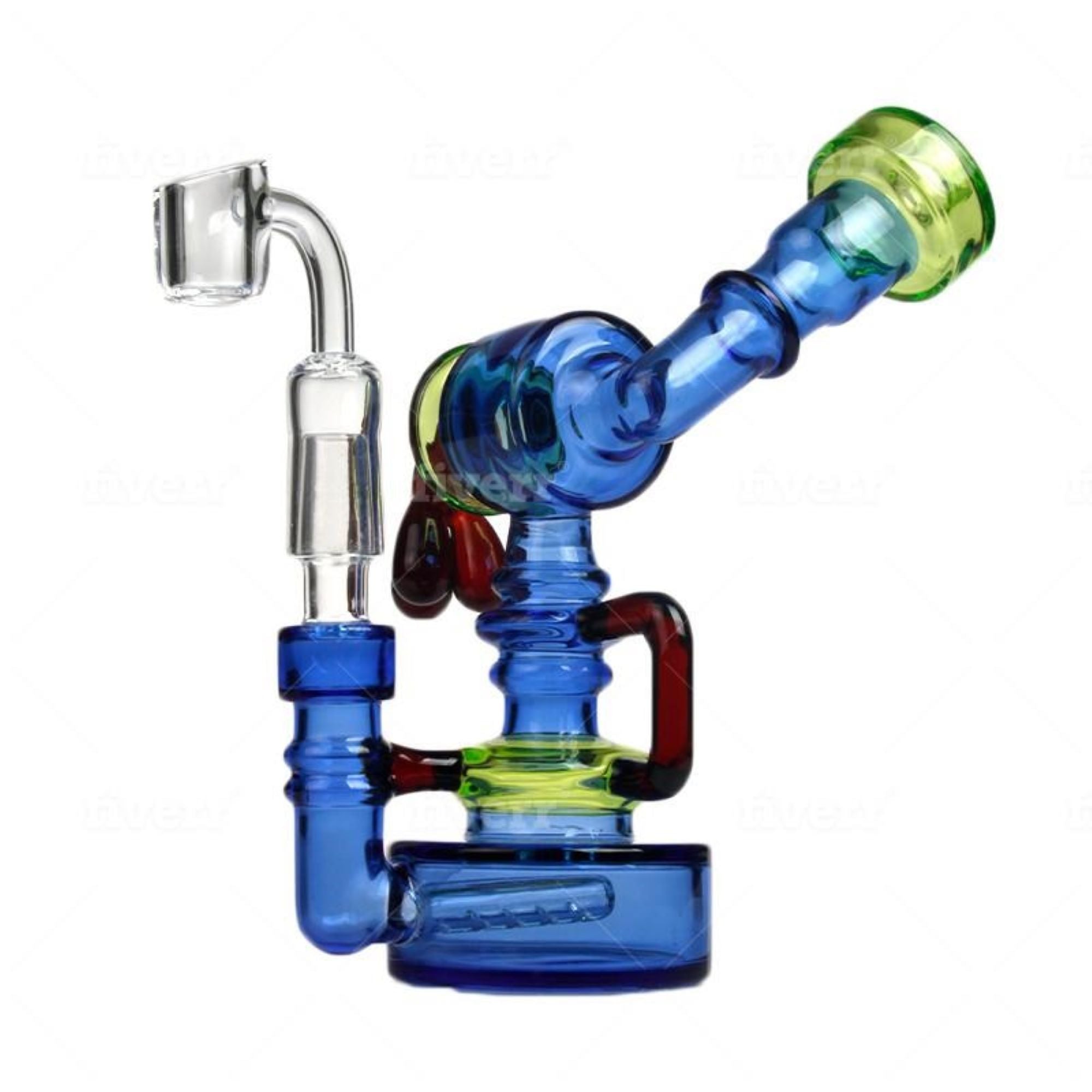 dab rig recycler bong 14mm 90 degree bong water pipe rig