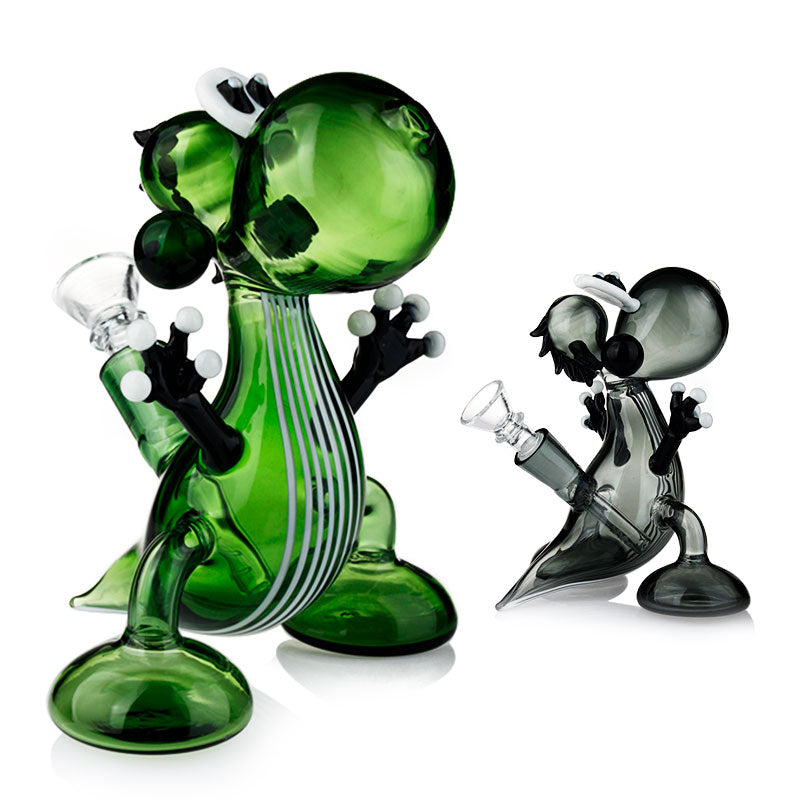 Dinosaur Bong Alien  Dab Rig 7" 14mm 45 Degree
