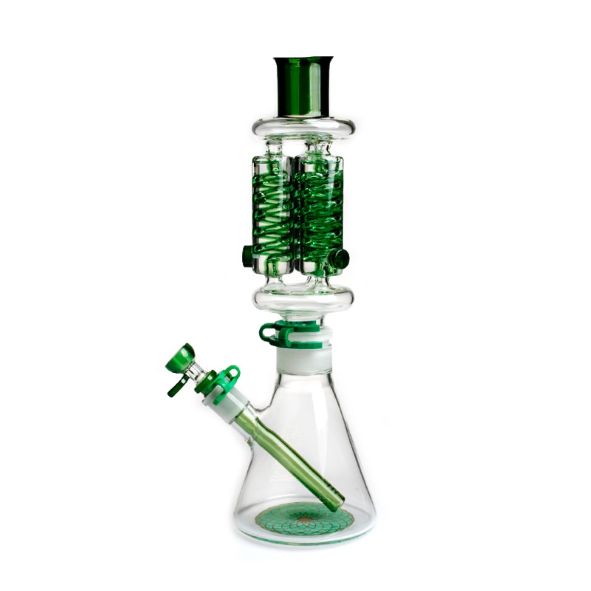 Freezable Bong 14" Triple Coil Phoenix Star