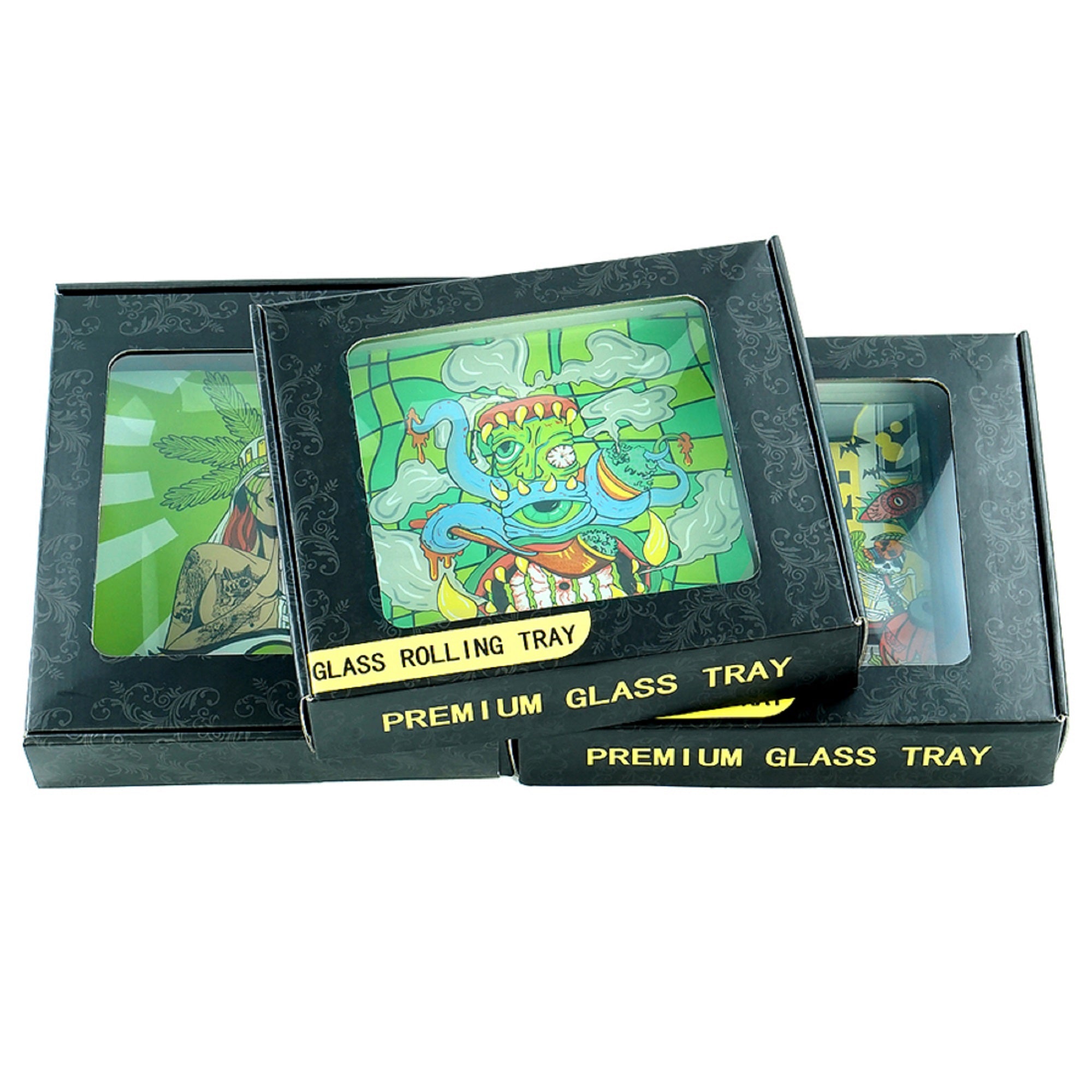Glass Rolling Tray 7.5" x 5.5"