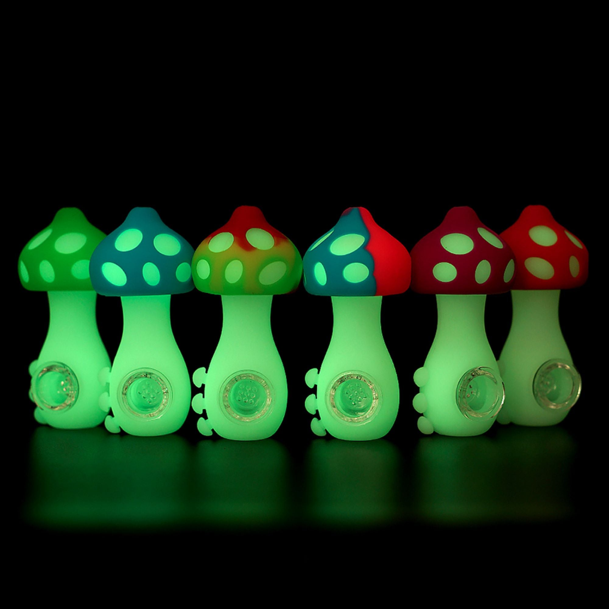 silicone pipe mushroom pipe glass bowl pipe 