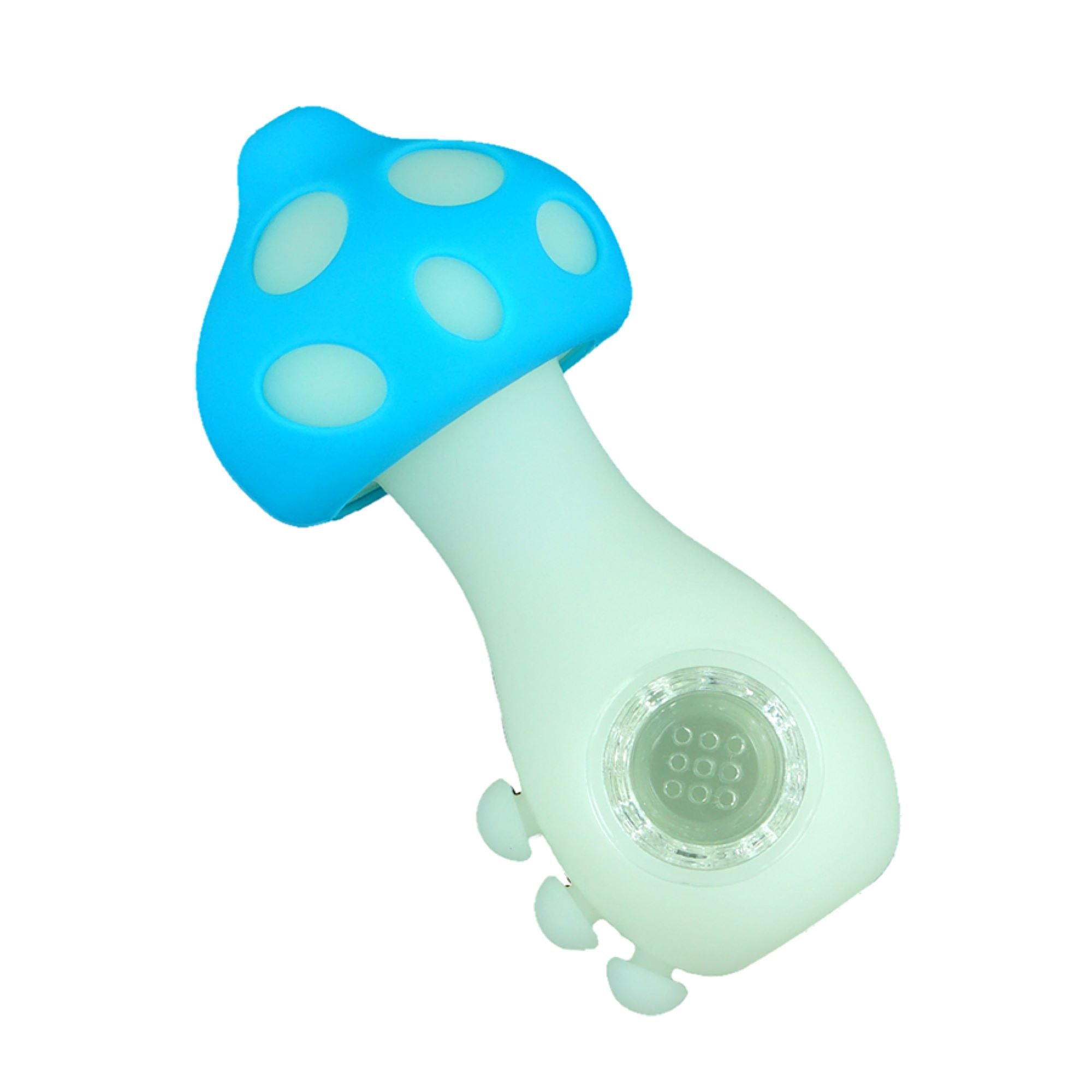 Mushroom Pipe Glow In Dark Spoon Pipe