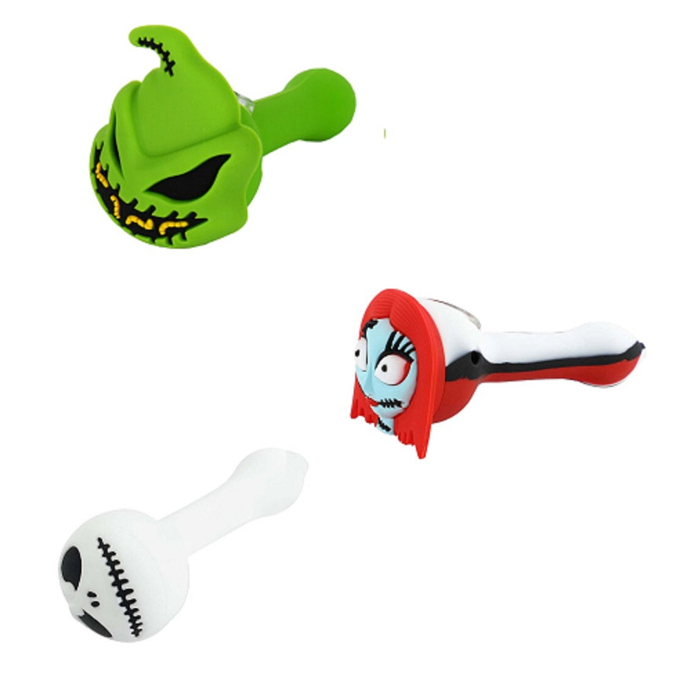 oogie boogie jack pipe skellington sally nightmare before christmas pipe silicone pipe
