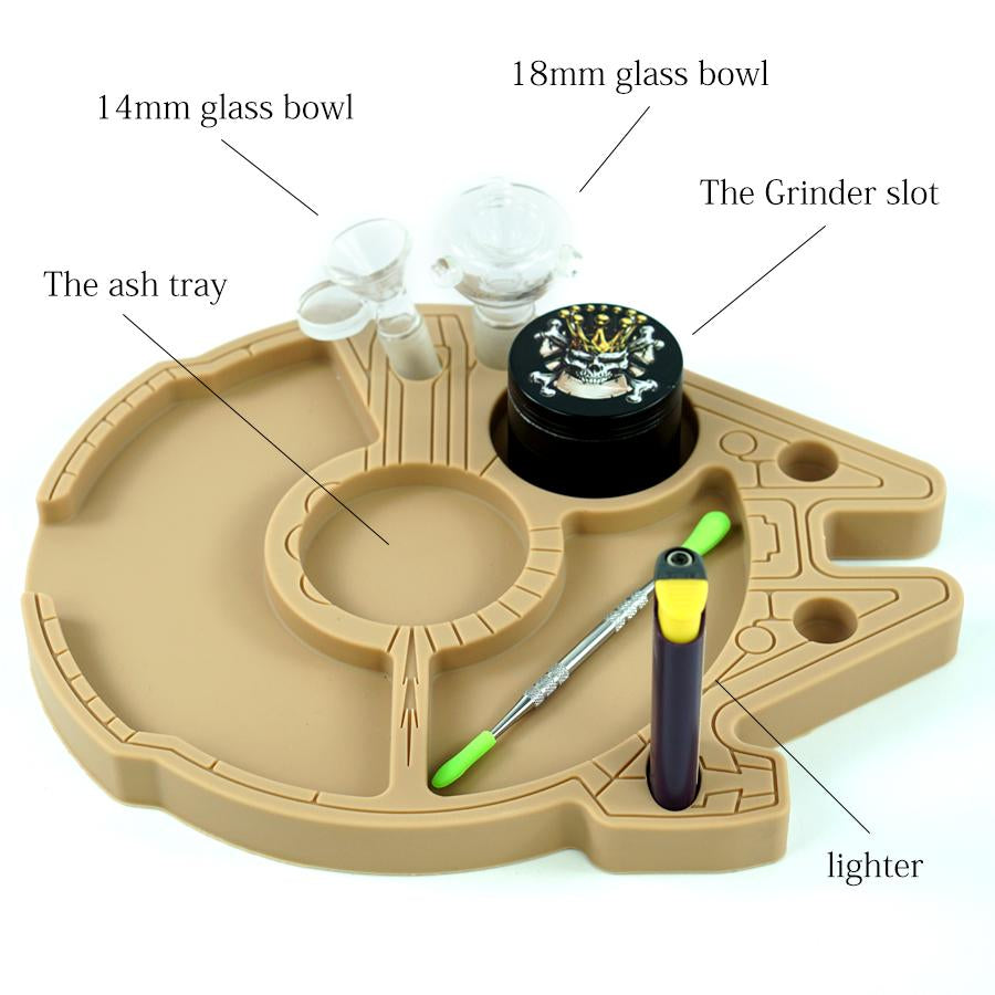 Millennial Falcon Silicone Rolling Tray Dab Mat 10" x 8"