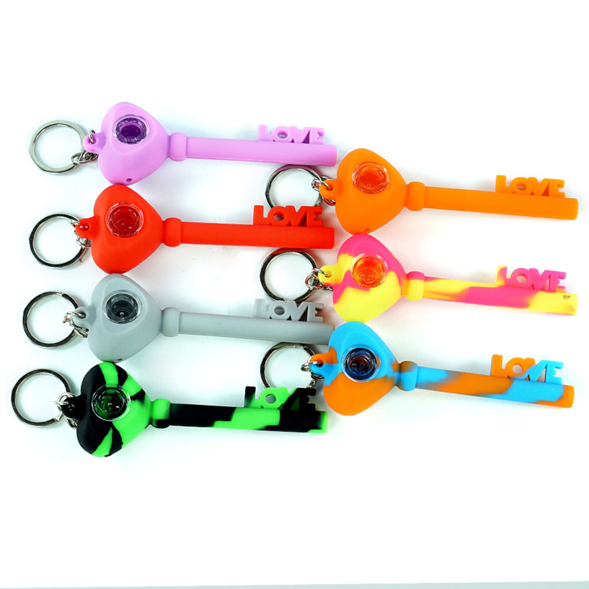 Silicone Pipe Keychain Pipe