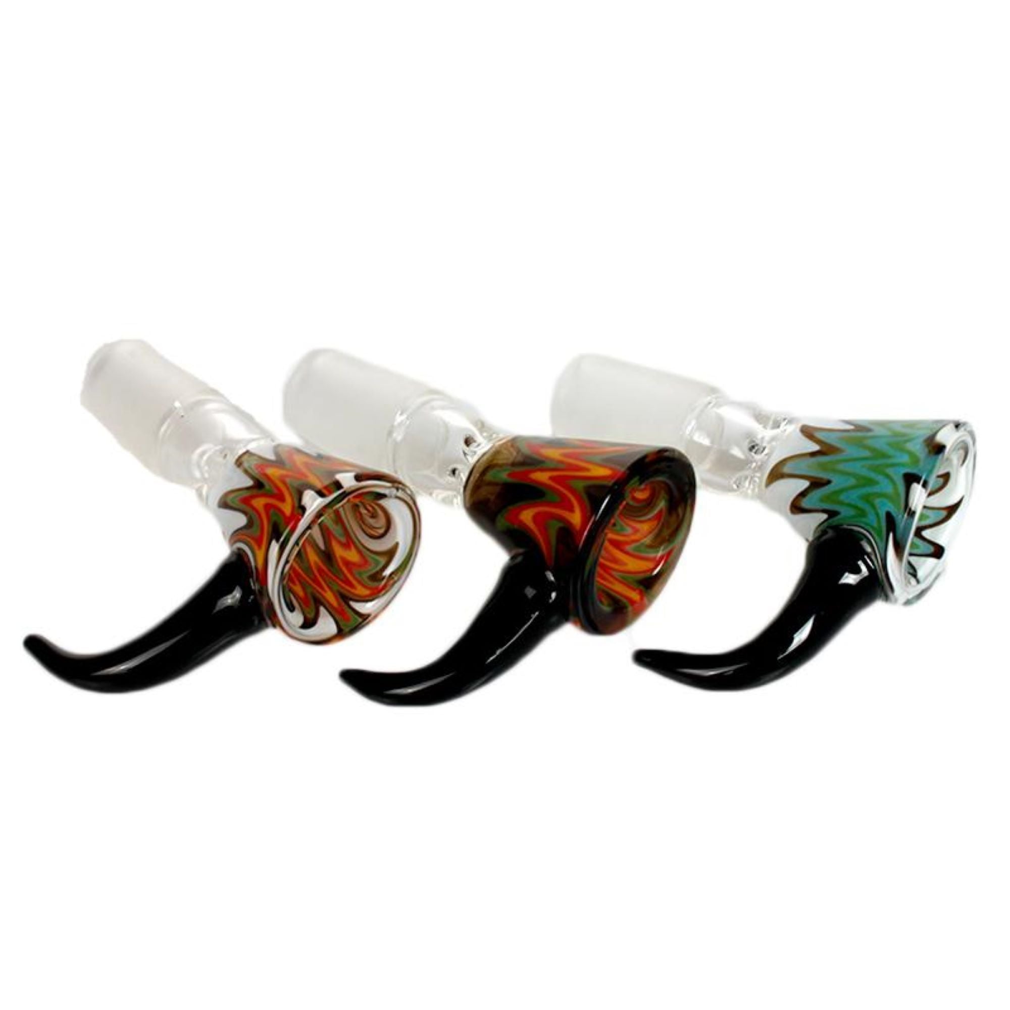 glass slide bowl for bong 14mm wig wag 