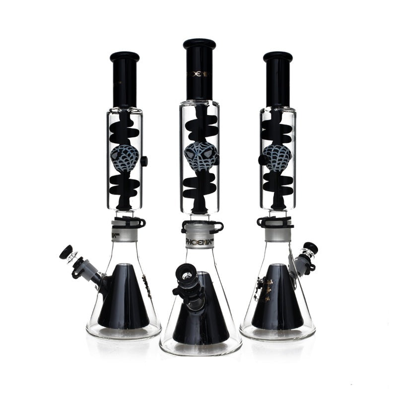 Bong Freezable Bong Glycerin Spiderman 18" Beaker Phoenix Star Freezable Bong