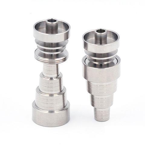 Universal 10mm 14mm 18mm 6 in 1 Domeless Titanium Nail with Male and Female  Joint Adapter : Amazon.in: Beauty